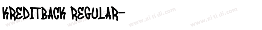 KreditBack Regular字体转换